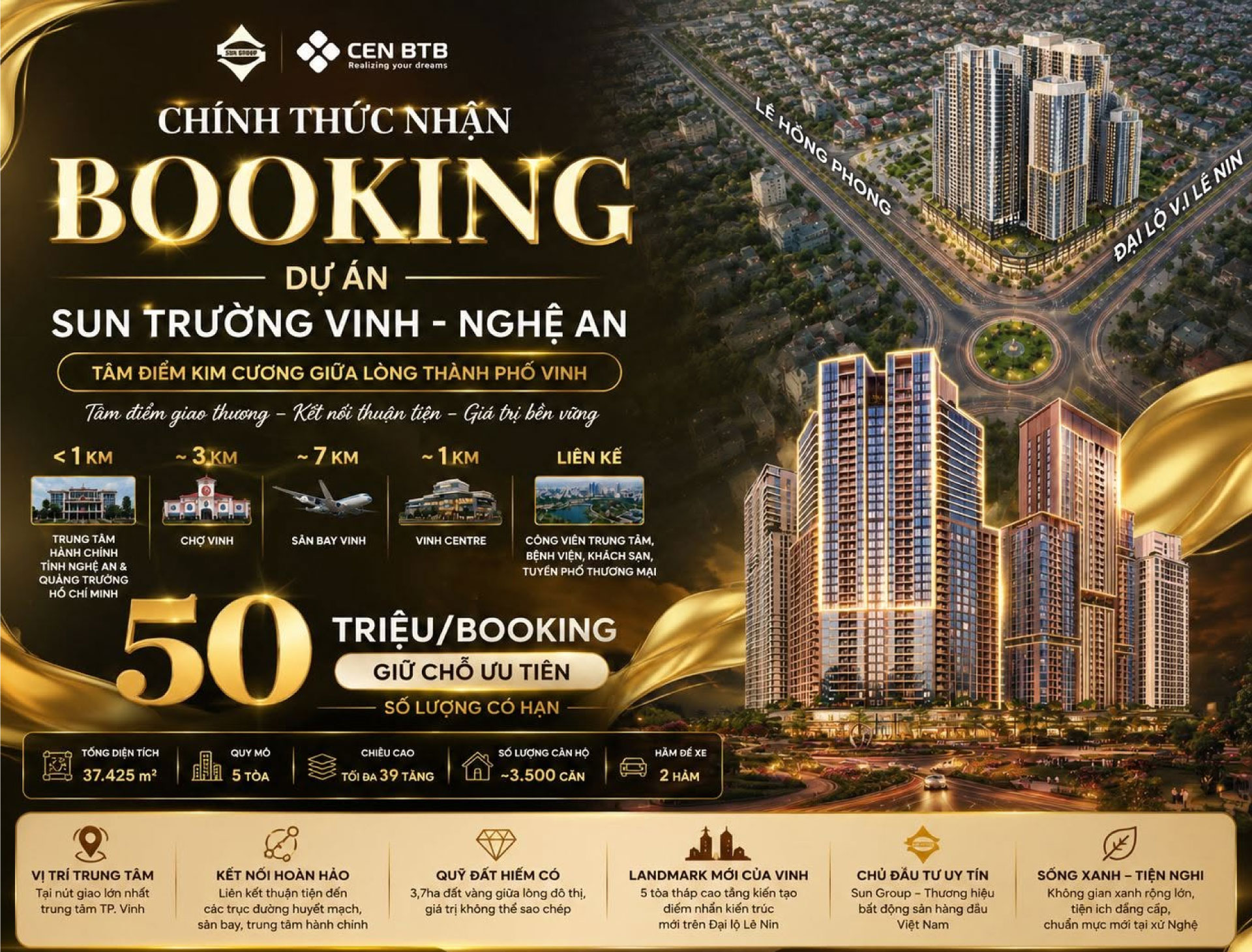 booking dự án sun trường vinh nghệ an