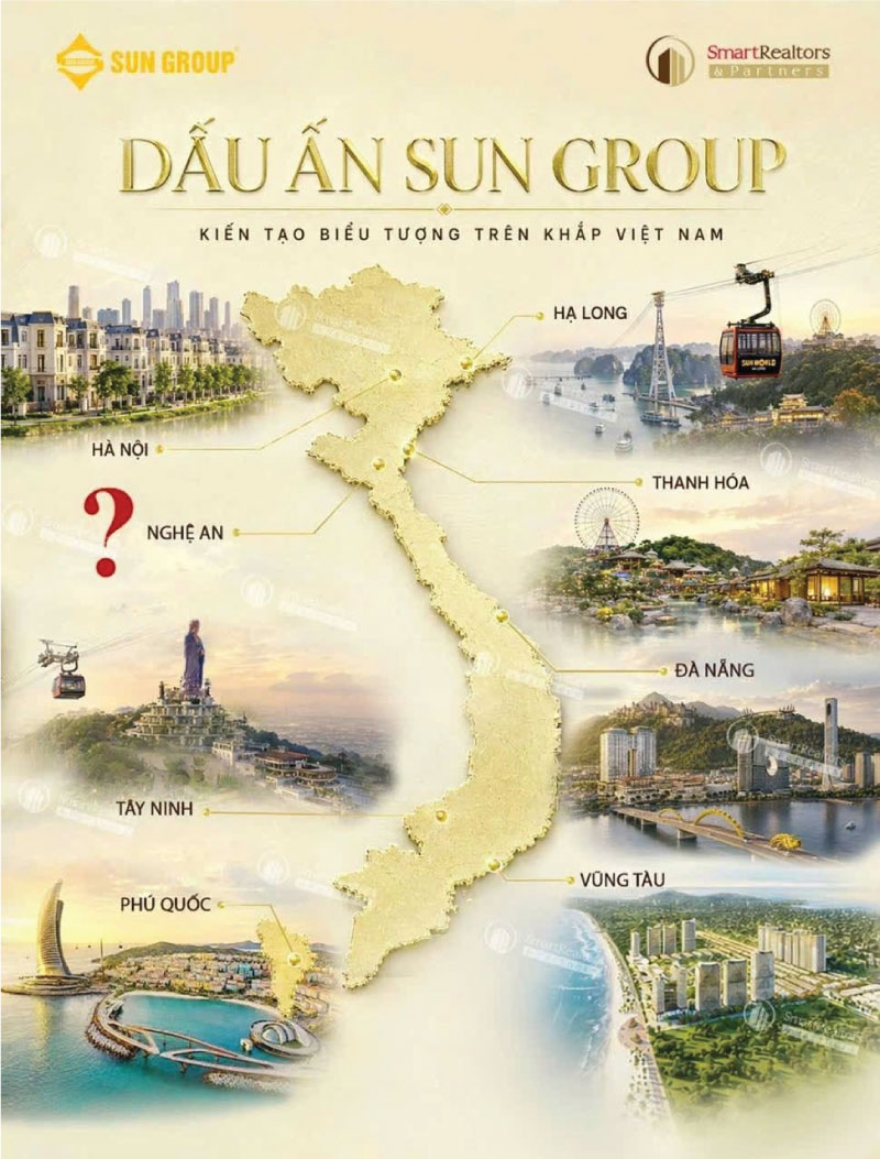Những công trình mang tầm vóc quốc tế tập đoàn Sun Group